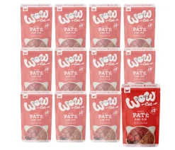 WOW Nassfutter Katze - ® Cat Nassfutter für Katzen Premium Paté Adult, 12 x 125 g