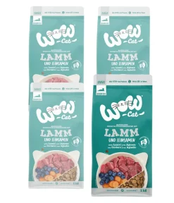 WOW Trockenfutter Katze - ® Cat Trockenfutter für Katzen Senior, Lamm & Leinsamen