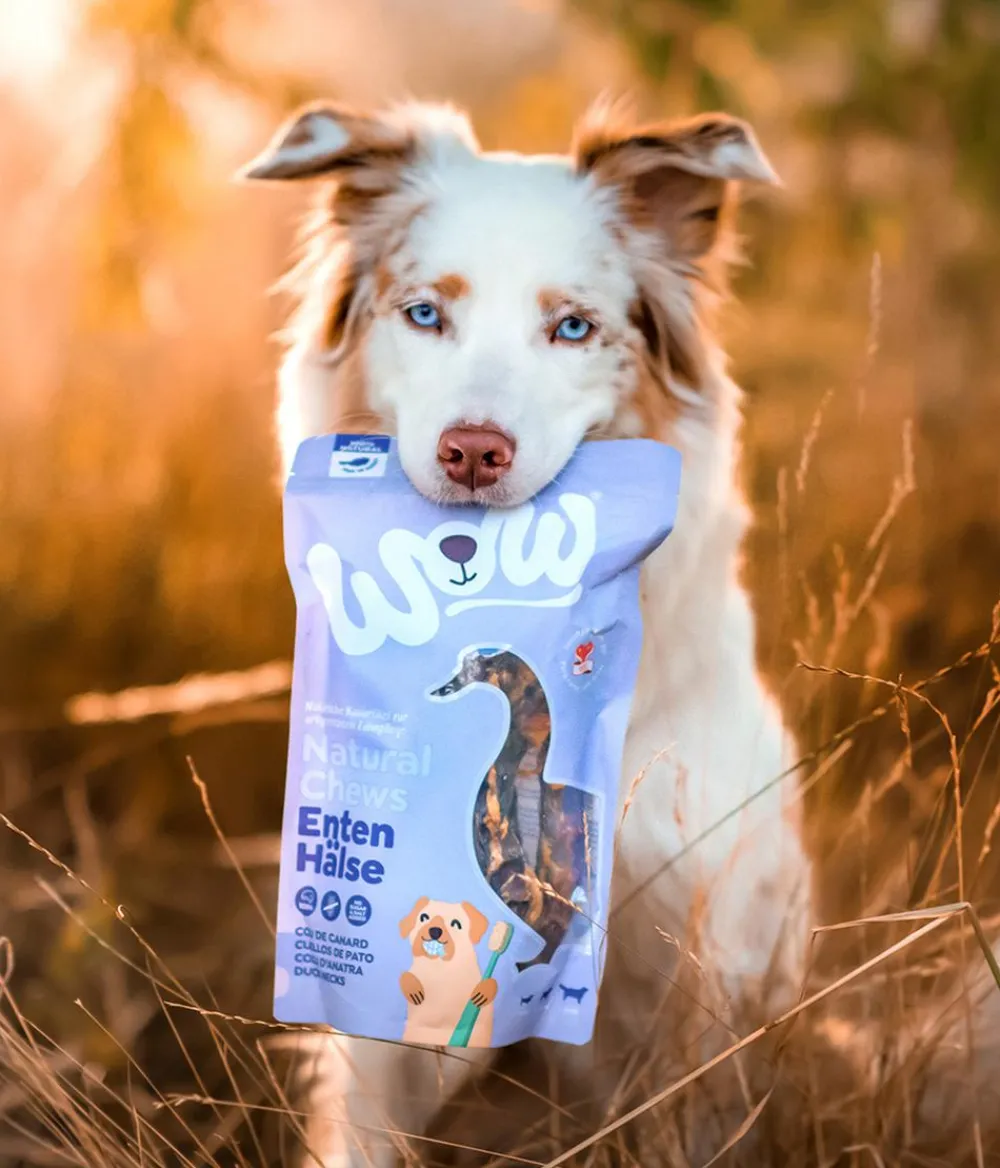 WOW ® Hundesnack Natural Chews Entenhälse, Adult, 250 g New