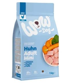 WOW ® Trockenfutter für Hunde Mini Adult, Huhn Hot