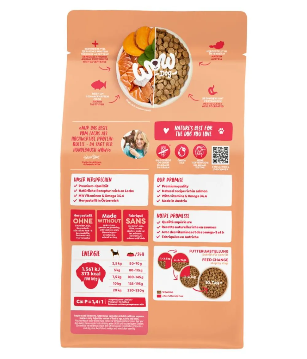 WOW Trockenfutter Hund > ® Trockenfutter für Hunde Mini Adult, Lachs