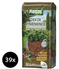 Ziegler Rindenmulch - Plantop Dekor Pinienrinde, 15-25 mm, 39 x 60 Liter