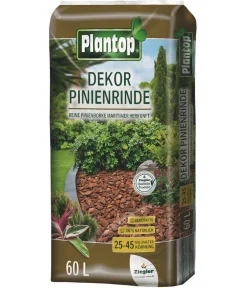 Ziegler Rindenmulch - Plantop Dekor Pinienrinde, 25-45 mm, 60 l