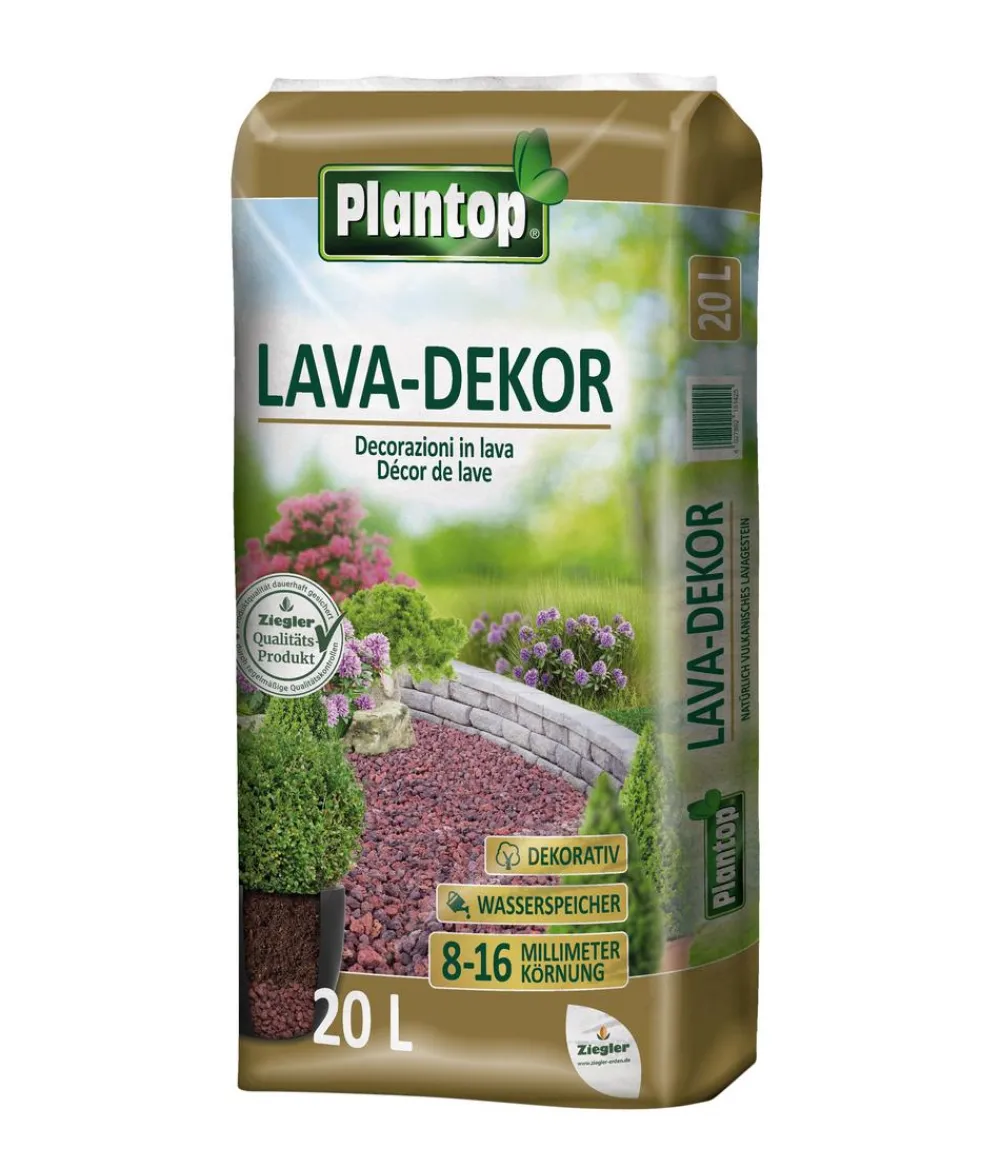 Ziegler Rindenmulch - Plantop Lava-Dekor, 8-16 mm, 20 l